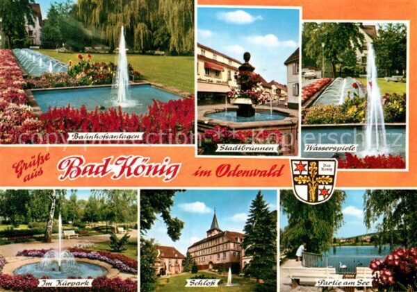 Bad Koenig Odenwald Wasserspiele Bahnhofsanlagen Schloss Ku