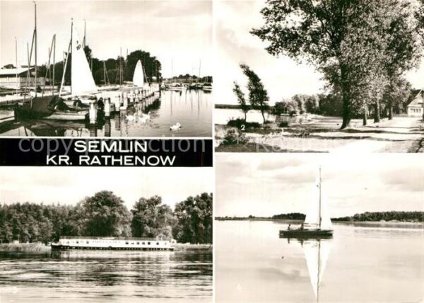 Semlin Brandenburg Seglerhafen See Ferienschiff John Scher