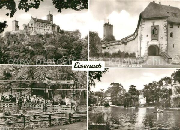 Eisenach Thueringen Wartburg Eingang in die Burg Prinzentei