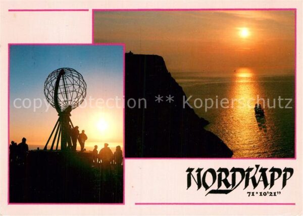 Nordkapp Nordkap Norge Sonnenuntergang