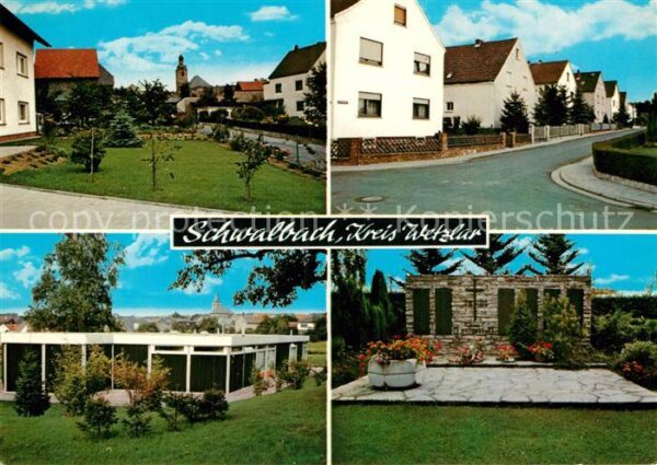 Schwalbach Bad Teilansicht Kirche Kurhaus Gedenkstätte