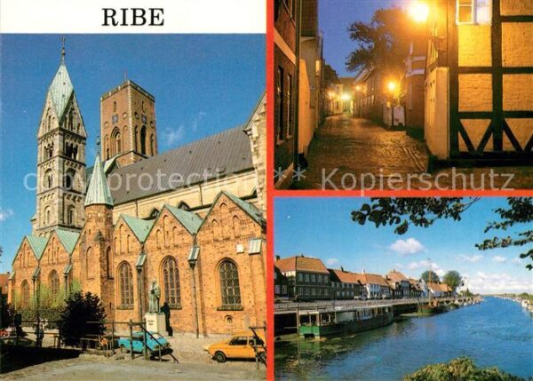 Ribe Kleine Gasse Hafen Kirche