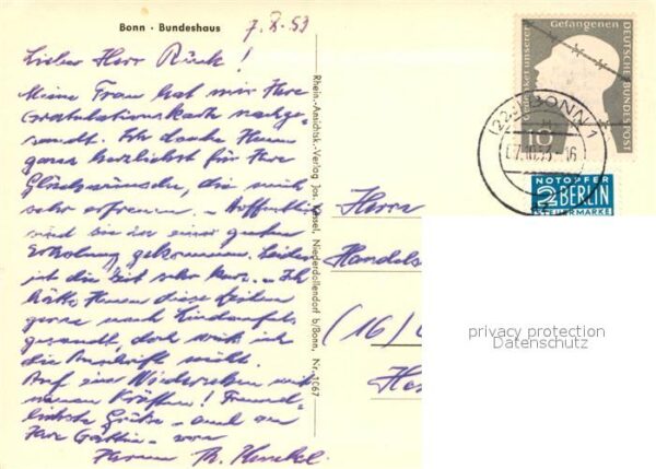 Bonn Rhein Bundeshaus – Bild 2
