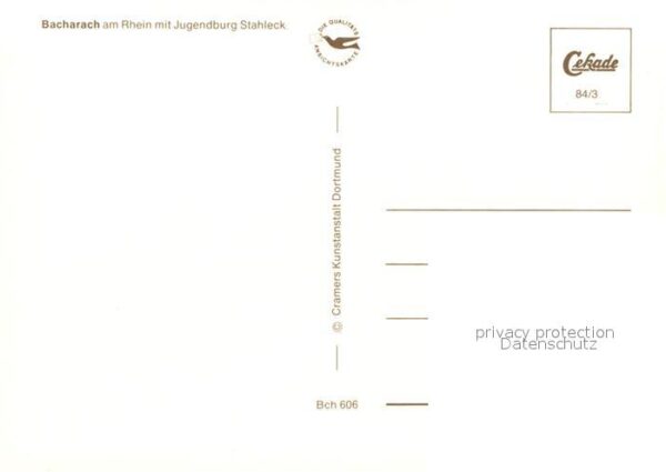 Bacharach Rhein Jugendburg Stahleck – Bild 2