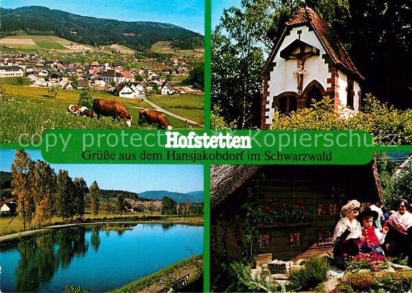 Hofstetten Kinzigtal Gesamtansicht Weiher Kapelle