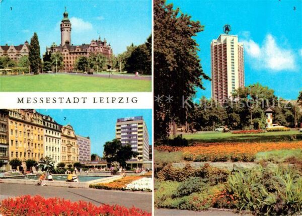 Leipzig Neues Rathaus Sachsenplatz Wohnhochhaus