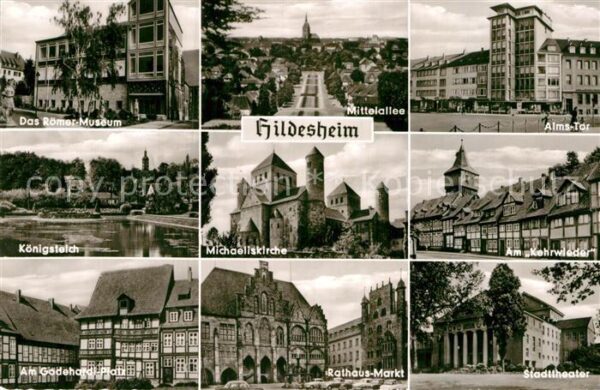 Hildesheim Michaeliskirche Rathaus Markt Römermuse