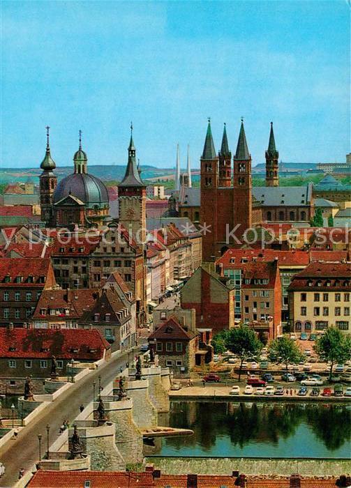Wuerzburg Dom Rathaus Neumünster
