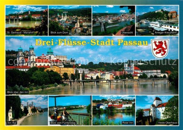 Passau Anleger Kreuzfahrt Veste Oberhaus St. G