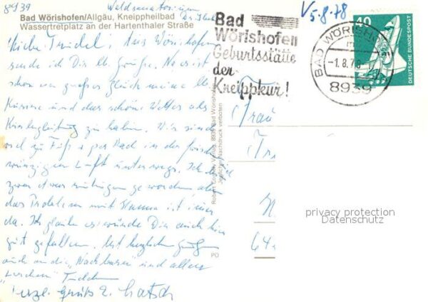 Bad Woerishofen Wassertretplatz Hartenthaler Strasse Te – Bild 2