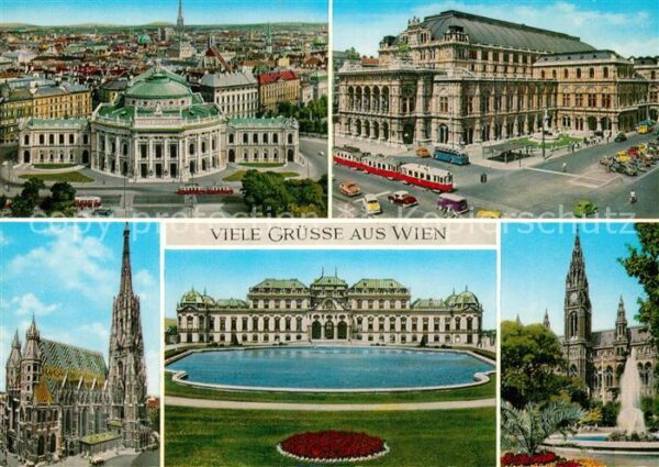 Wien Burgtheater Saatsoper Stephansdom Schlo