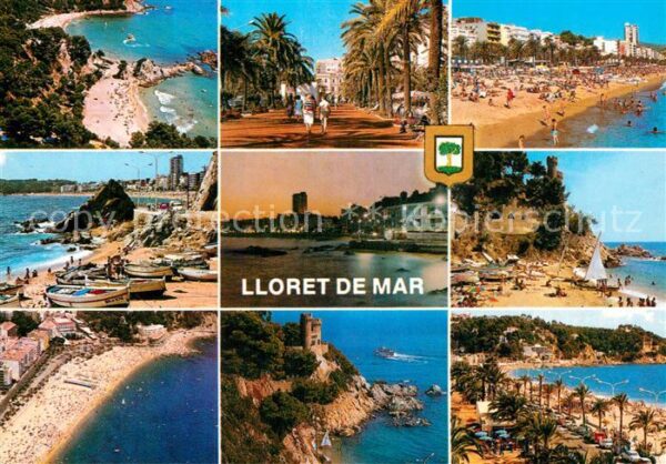 Lloret de Mar Fliegeraufnahme Strand