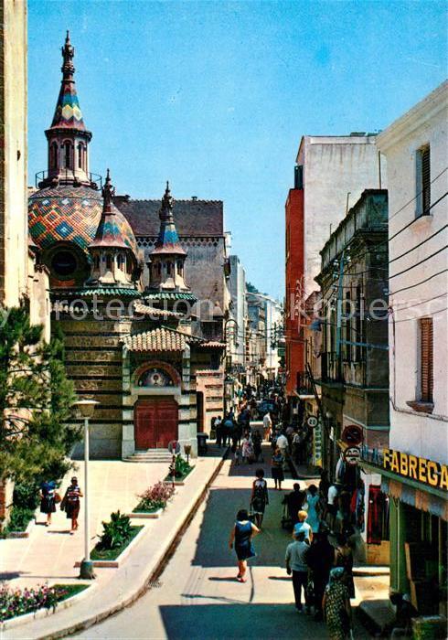 Lloret de Mar Calle e iglesia