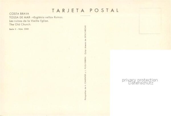 Tossa de Mar Esglesia vella Ruinas – Bild 2