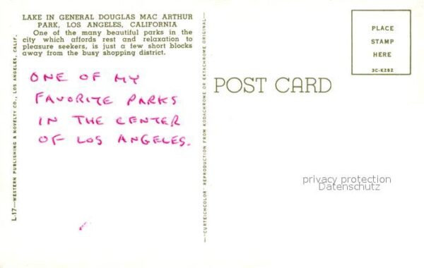 Los Angeles California General Douglas Mac Arthur Park – Bild 2