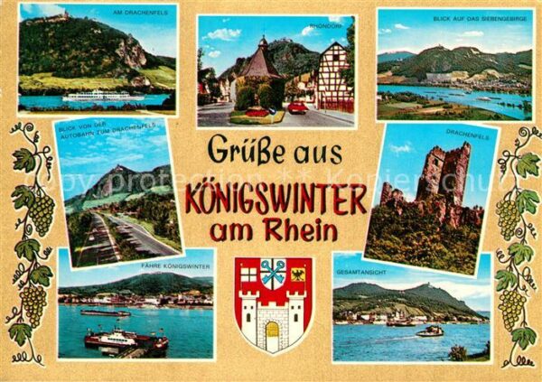 Koenigswinter Drachenfels Siebengebirge Rhöndorf Fähr