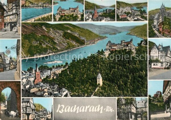 Bacharach Rhein Schloss Stadtansichten