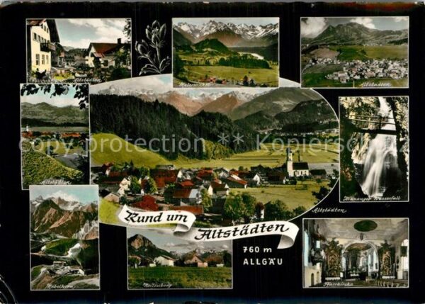 Altstaedten Allgaeu Nebelhorn Malerwinkel Wasserfall