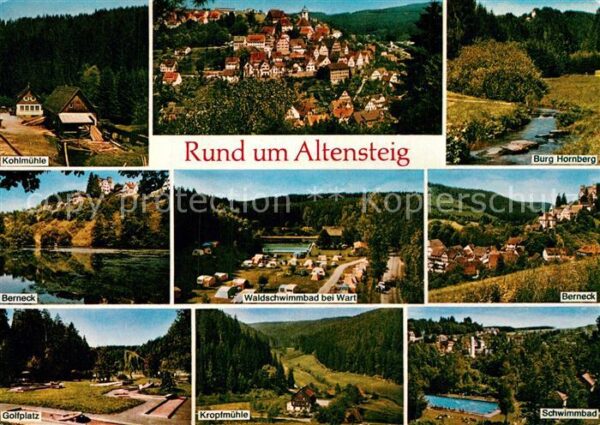 Altensteig Schwarzwald Burg Hornberg Berneck Golfplatz Schwimm