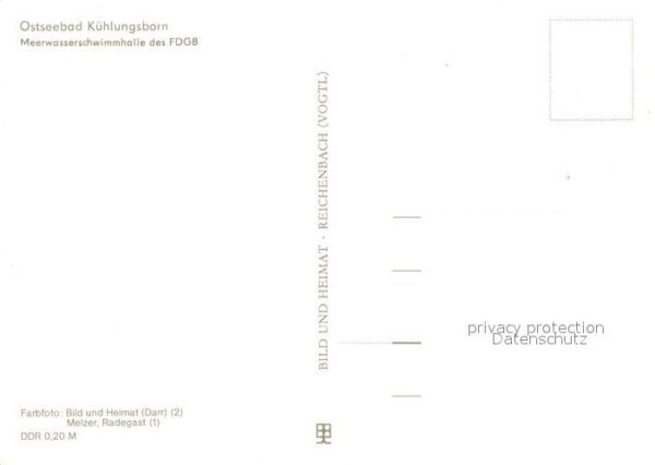 Kuehlungsborn Ostseebad Meerwasserschwimmhalle FDGB – Bild 2