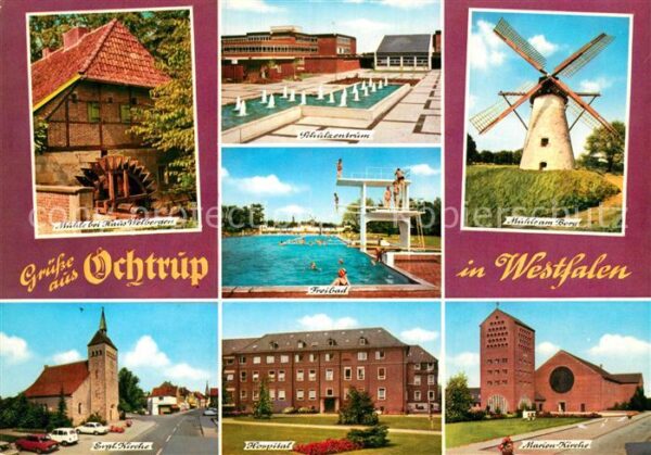 Ochtrup Mühle am Berg Marienkirche Hospital Eva