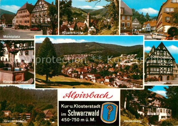 Alpirsbach Marktplatz Klosterkirche Rathaus Grezen