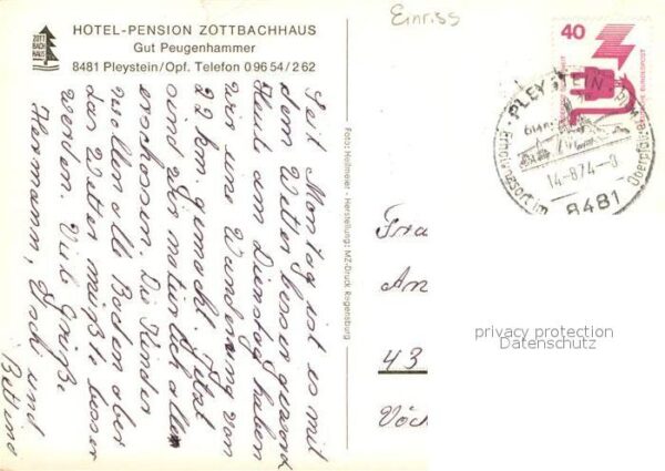 Pleystein Hotel Pension Zottbachhaus Gut Peugenha – Bild 2