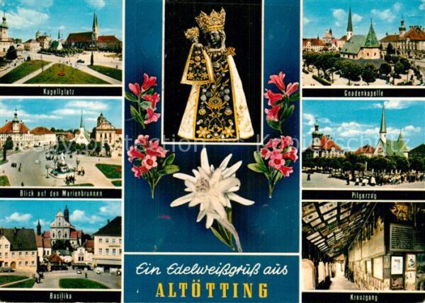 Altoetting Kapellplatz Gnadenkapelle Marienbrunnen