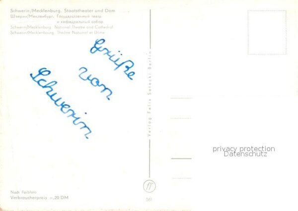 Schwerin Mecklenburg Staatstheater Dom – Bild 2