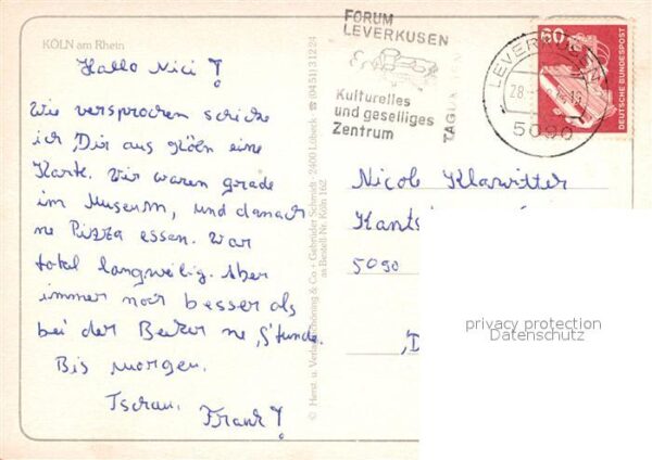 Koeln Rhein Dom Parkanlagen Obernterrassen – Bild 2