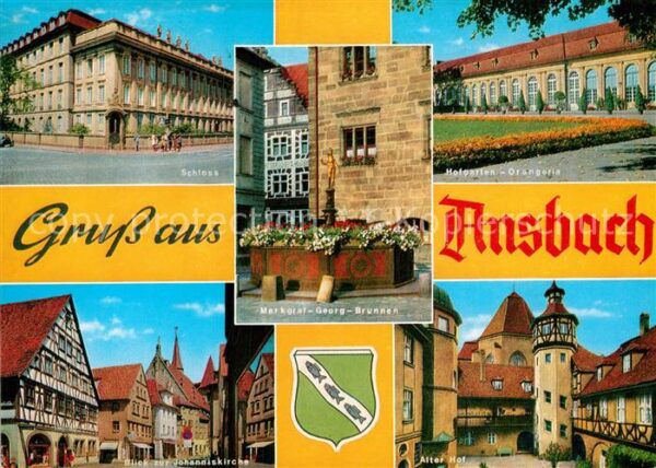 Ansbach Mittelfranken Schloss Hofgarten Alter Hof