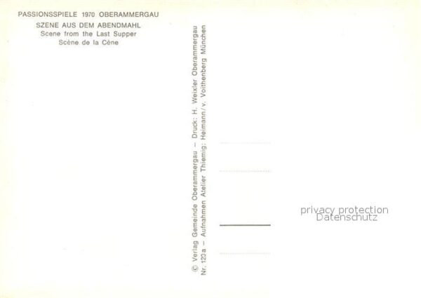 Oberammergau Abendmahl – Bild 2