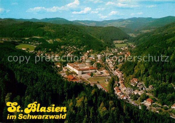 Blasien St Panorama Fliegeraufnahme