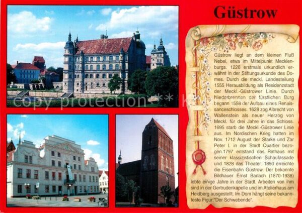 Guestrow Mecklenburg Vorpommern Schloss Stadtansichten