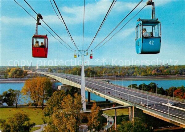 Seilbahn Köln am Rhein Zoobrücke