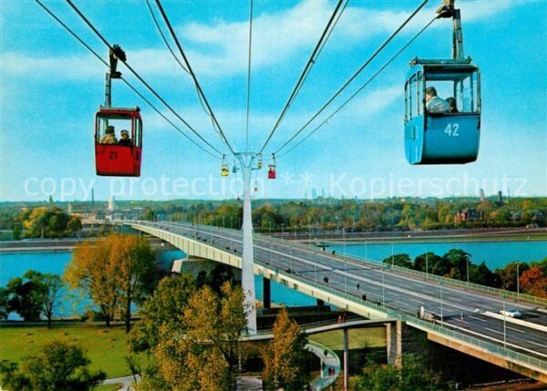 Seilbahn Köln am Rhein Zoobrücke