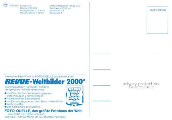Flugzeuge Zivil Condor Europa-Jet Boeing 737-230 – Bild 2