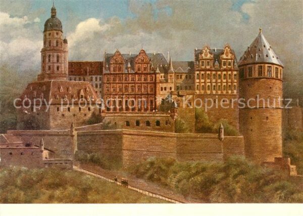 Hoffmann Heinrich Heidelberger Schloss vor seiner Zerstör