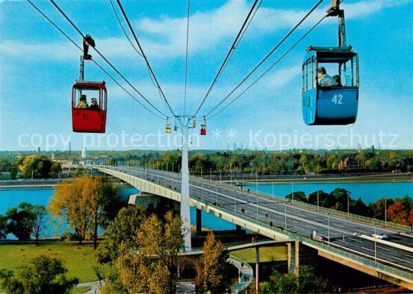Seilbahn Köln am Rhein Zoobrücke