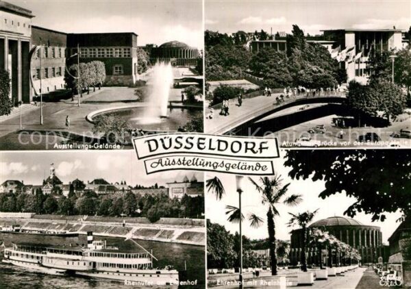 Ausstellung Düsseldorf Seitenraddampfer Ehrenhof Rh