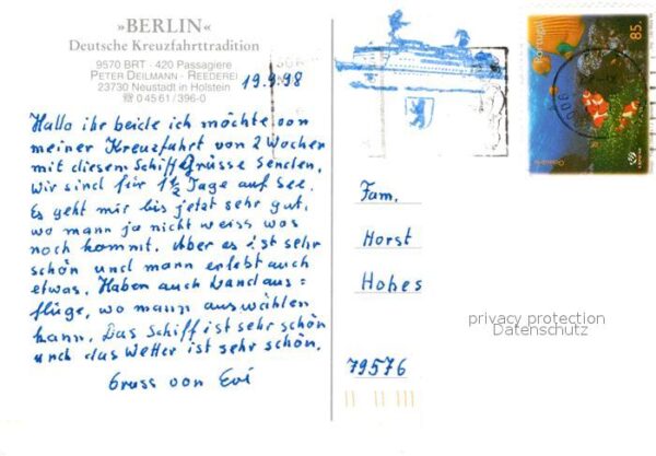 Schiffe Ships Navires Berlin Kreuzfahrt Reederei Peter Deilma – Bild 2