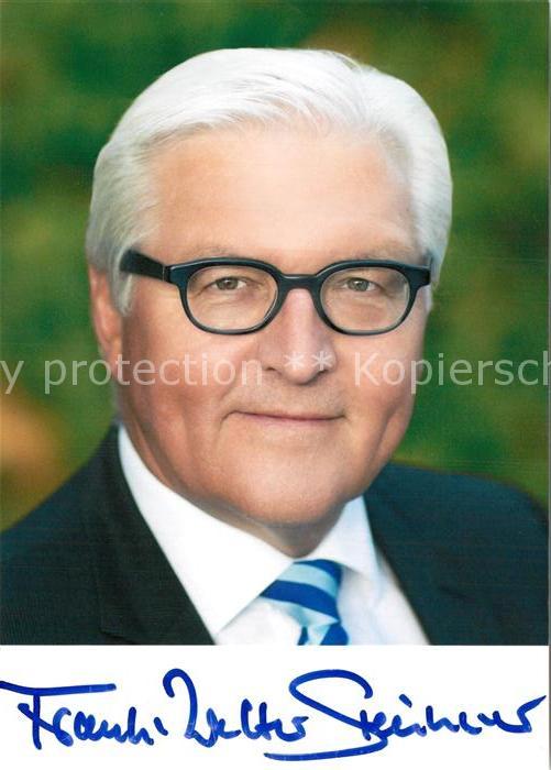 Politiker Dr. Frank-Walter Steinmeier Autogramm
