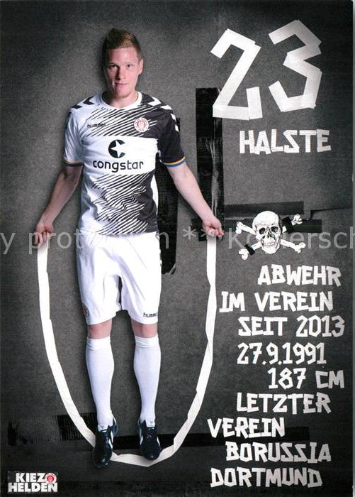 Fussball FC St. Pauli Marcel Halstenberg Autogra