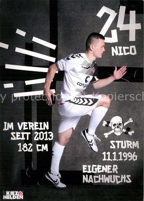 Fussball FC St. Pauli Nico Empen Autogramm