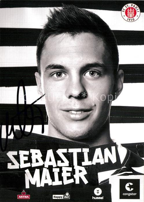 Fussball FC St. Pauli Sebastian Maier Autogramm