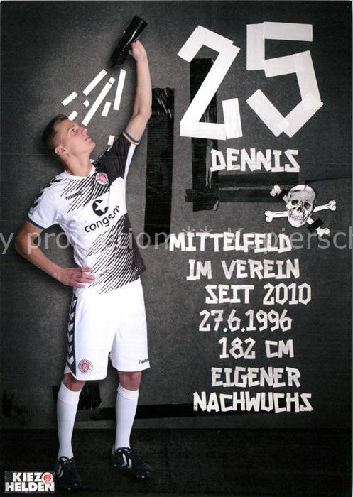 Fussball FC St. Pauli Dennis Rosin Autogramm