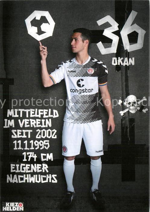 Fussball FC St. Pauli Okan Kurt Autogramm