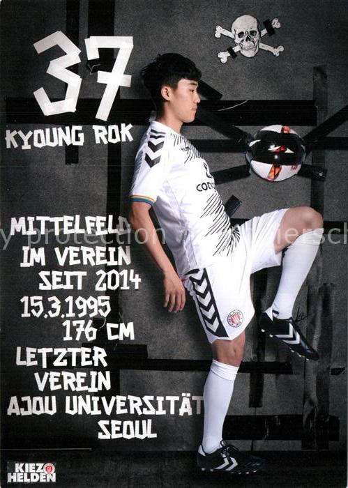 Fussball FC St. Pauli Kyoung Rok Choi Autogramm