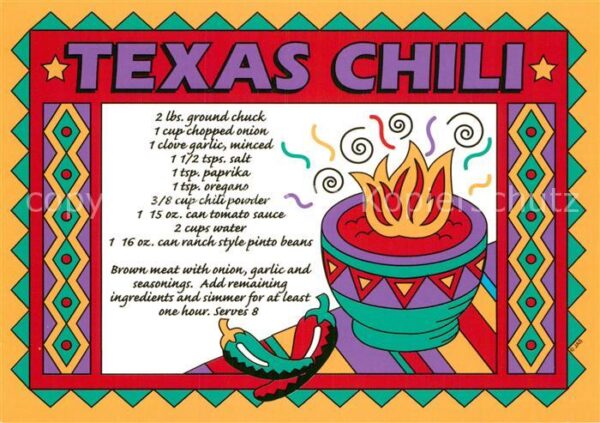 Lebensmittel Rezept Texas Chili