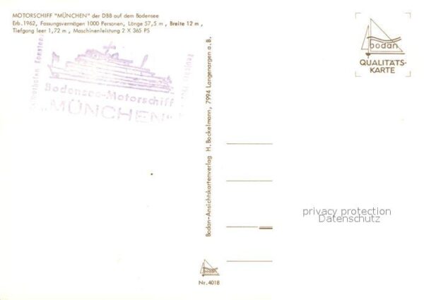 Motorschiffe München Bodensee – Bild 2
